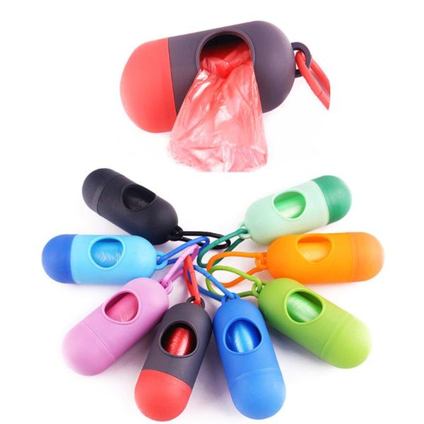 

pcs practical pet dog poop bag dispenser waste garbage holder dispensers + bags set pets dogs trash cleaning supplies travel & outdoors