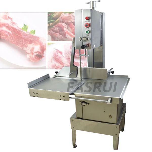 Máquina de corte do osso da carne do slicer comercial da carne grande que a carne elétrica da tabela de metal viu o corte profissional da carne do desktop