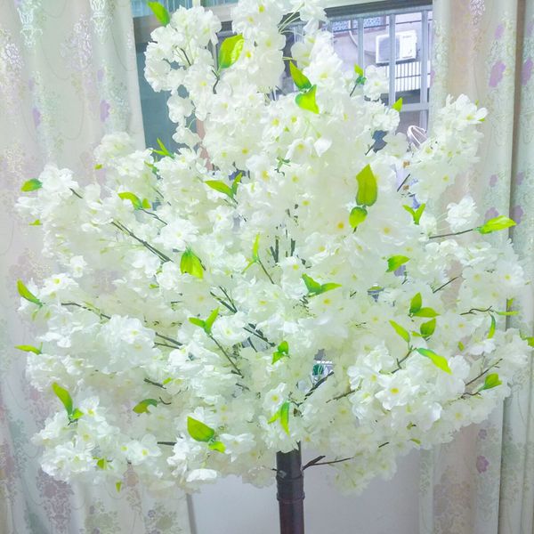 180 cm de altura da flor artificial da flor da flor de cerejeira branca planta falsa planta para a decoração do palco do casamento