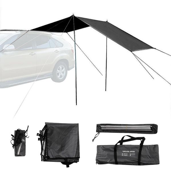 Tendas e abrigos Auto Canopy tenda telhado para SUV carro ao ar livre camping viagem praia Sun Shade