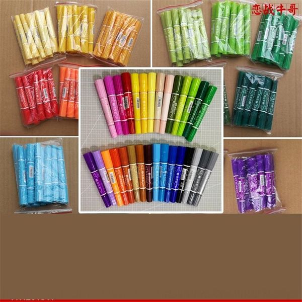 

ztuo inkable markersnell oil based double end marker12 18 24 30 40 painting pens colors color and water water pen, Black;red