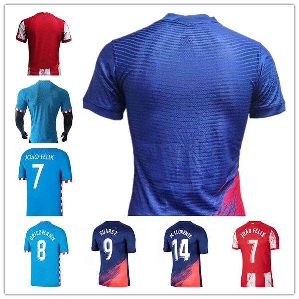 

21 22 griezmann soccer jerseys suarez 2021 2022 m. llorente correa koke camisetas de futbol carrasco men kids kit football, Black;yellow