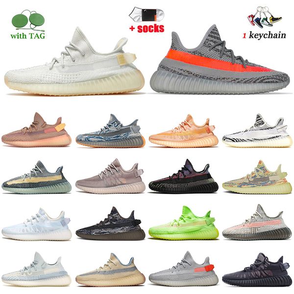 

wholesale fashion light beluga reflective running shoes yeezys adds 350 v2 mx oat rock mono black clay ice mist ash stone blue pearl sports