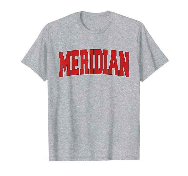 

meridian ms mississippi varsity style usa vintage sports t-shirt, White;black