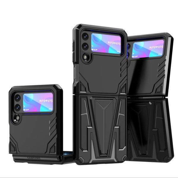 

hidden kickstand multi fuction case cases for samsung z flip 3 fold flod3 5g 2021 anti-skid smart phone cover