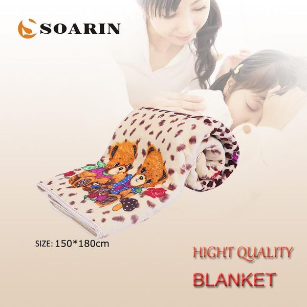 

blankets soarin electric blanket flannel heating 220v body warmer manta electrica 150x180cm double