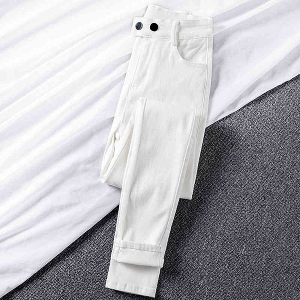 

4-color mother woman high wais plus size denim jeans washed woman's boyfriend's cotton 2021 fashion, Blue