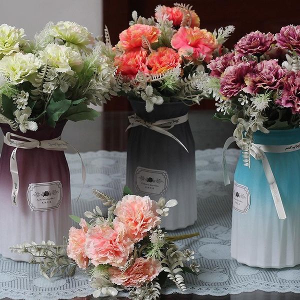 

decorative flowers & wreaths 1 bouquet silk 30cm artificial dianthus caryophyllus home wedding party office decoration