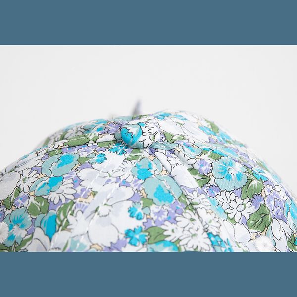 

hat girl's spring outing small fresh floral usa hardfashion student sun shading baseball cap, Black;white