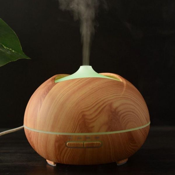 

300ml aroma essential oil diffuser wood grain atomizer negative ion air humidifier for home office car humidifiers