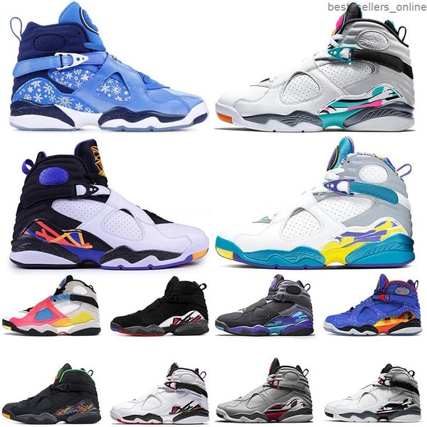 

2021 new jumpman 8 8s reflective bugs bunny mens basketball shoes retro doernbecher 8 outdoors sneakers trainers size 13, Black