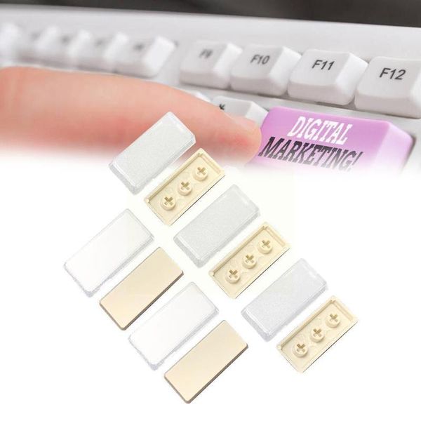 

keyboard covers double-layer keycaps removable paper clips custom mx for gaming transparent diy 5 mechanical cover pcs swi c4w4