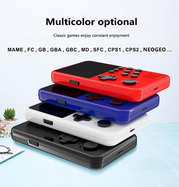 

retro portable mini handheld 16 bit 3 inch color lcd player built-in 1500 games with 4g card players game