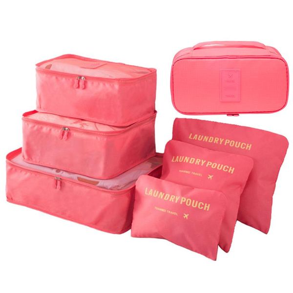 

storage bags travel bag clothing pouch suitcase home closet 7pcs / set
