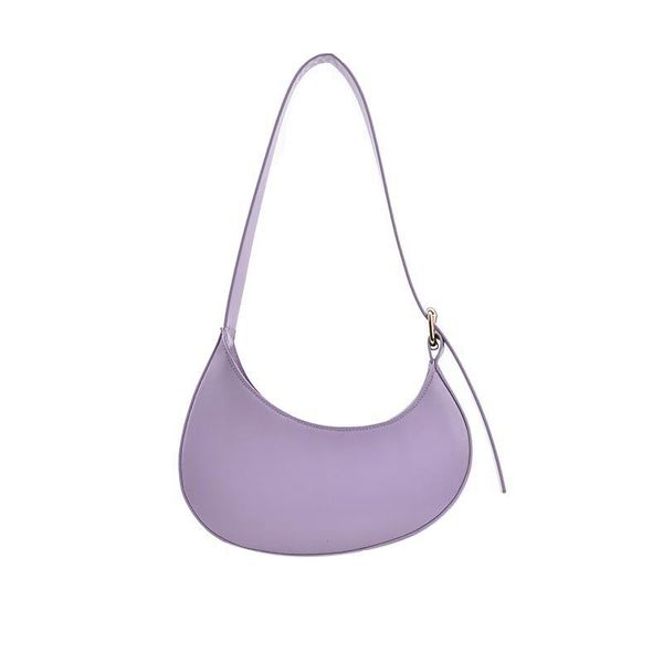 

evening bags pu shoulder bag crescent armpit small handbags for women clutch solid color fashion vintage tote purse