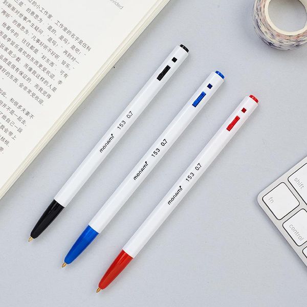 

ballpoint pens monami classic 153 ball pen 0.7 mm 1.0 korea single piece, Blue;orange