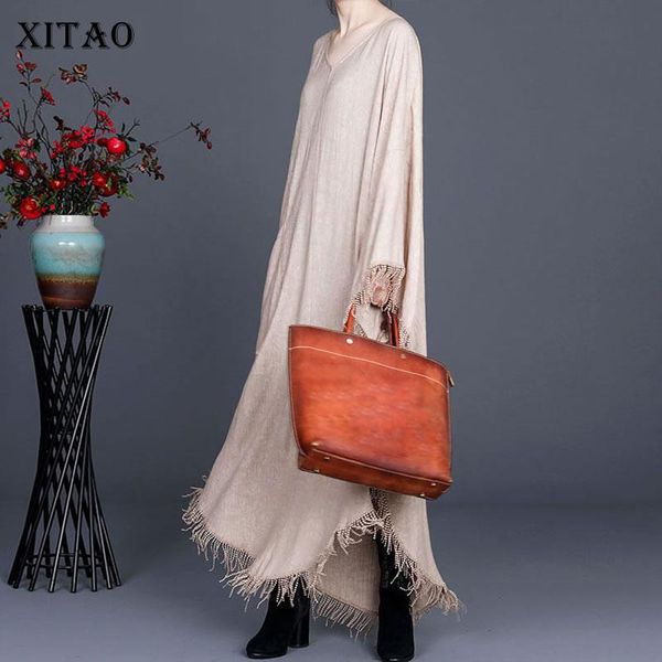 

pleated dress plus size goddess fan casual style tassel vintage irregular minority elegant 2021 spring zy5433 dresses, Black;gray