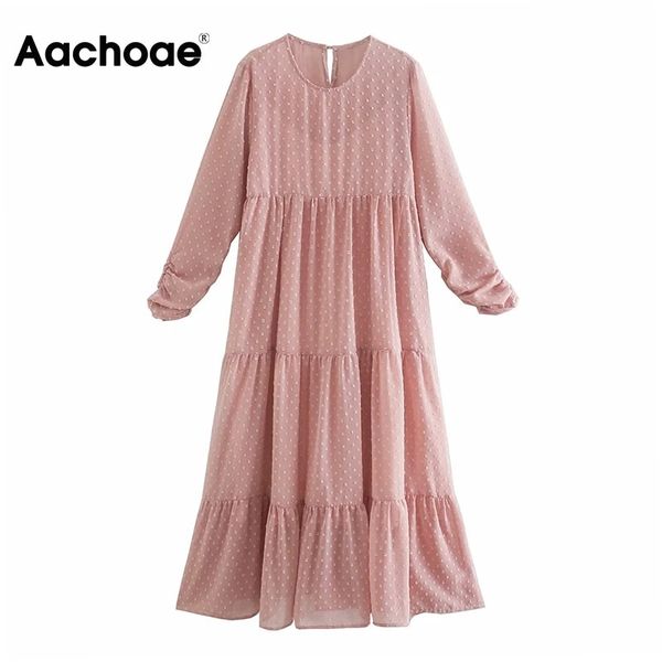 

women sweet o ne lace chiffon dress chic dot embroidery ruffle midi dress long sleeve ladies casual dresses vestidos, Black;white