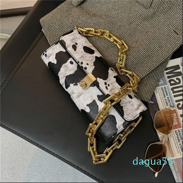 Moda Padrão de vaca Baguette Mulheres Pu Couro Ombro 2020 Trend Bolsa De Designer Armpit Cool Garotas