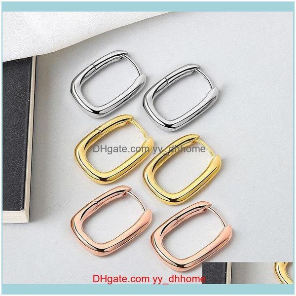 Jewelrysier Colore Orecchini in oro Geometric Rec Ear Bone Punk Cartilagine per le donne Gioielli di alta qualità Wedding Party Hoop Hie Drop Delivery