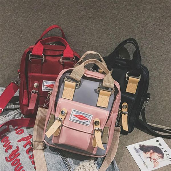 

selected mini donut oxford cloth cute backpack female waterproof ins diagonal travel tide small lightweight