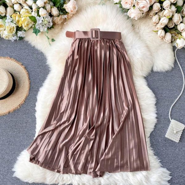 

skirts 2021 fashion women's clothing pleated skirt womens, Black