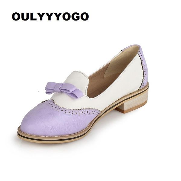 

dress shoes round toe women's spring & autumn sweet bowtie lolita shallow mouth thick heel patchwork size: 34--43, Black