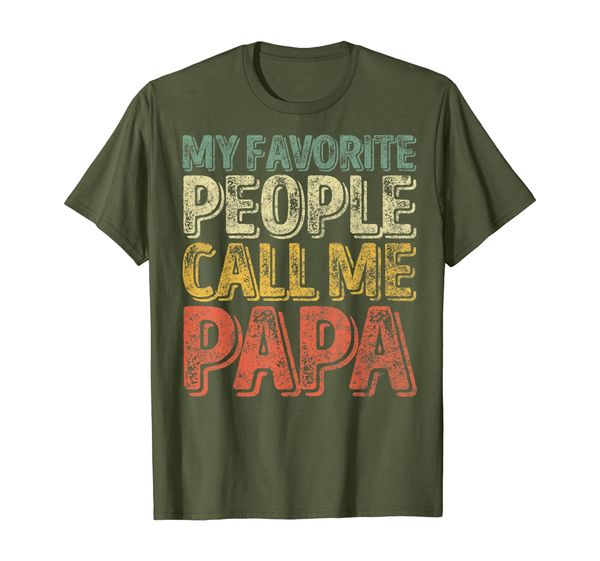 

mens my favorite people call me papa t-shirt father's day gift t-shirt, White;black