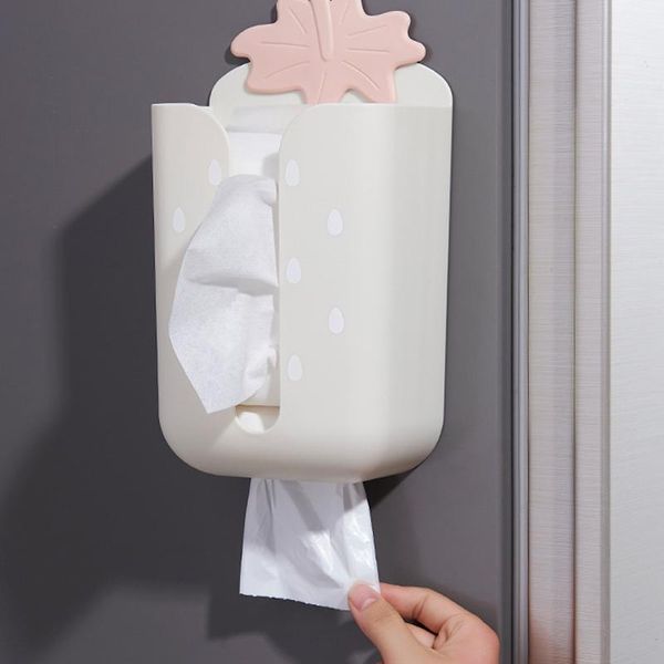 

strawberry bathroom storage tissue box wall dispenser punch toilet paper case --m25 boxes & napkins