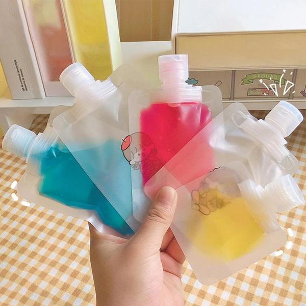 

storage bags 10pcs transparent liquid cosmetic portable pet travel lotion packing for shampoo face cream hand soap