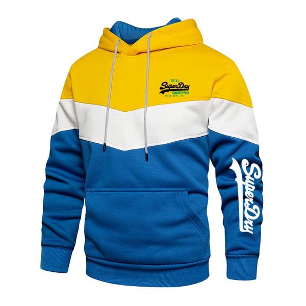 

men's hoodies & sweatshirts autumn men fashion patchwork print male clothing loose plus fleece warm hip hop streetwear casual hoody, Black