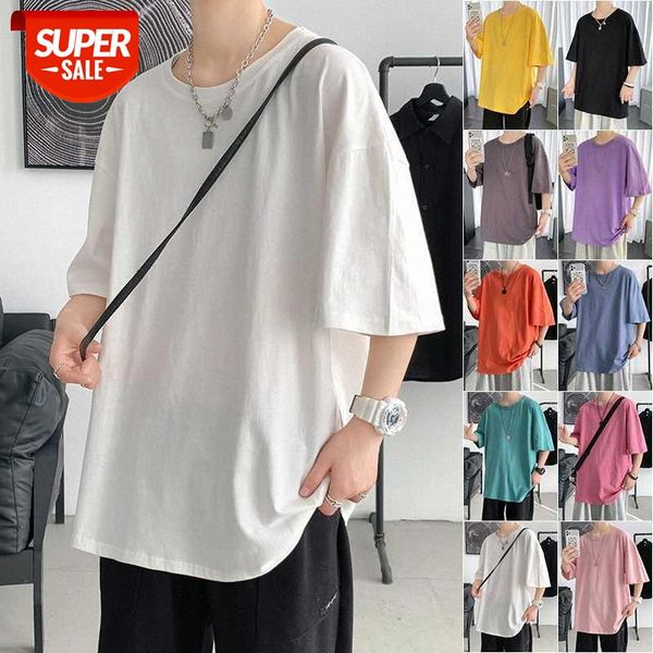 

white shirt men's short-sleeved net red super trend simple and versatile half-sleeved t-shirt #vs51, White;black