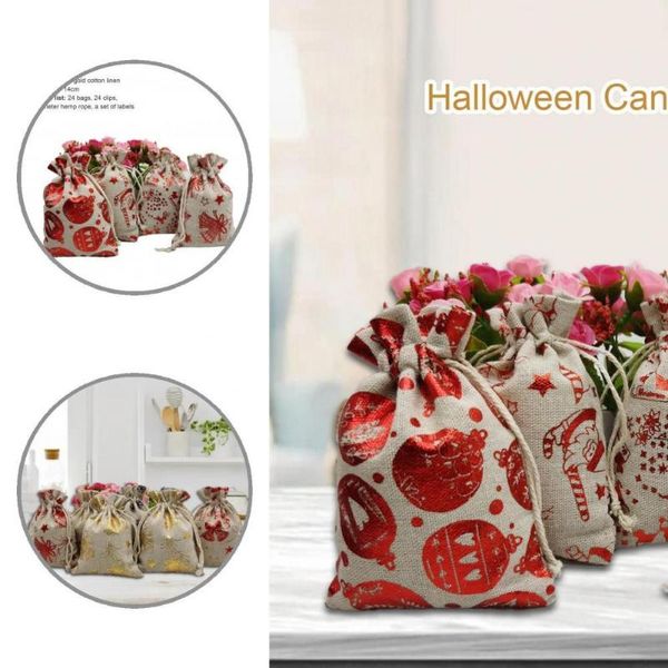 

gift wrap cartoon with clips christmas calendar drawstring sweet bags home decor