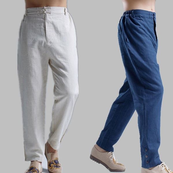 

men's pants selling product in 2021 men's clothing casual pan buckle boots streetwear, Black