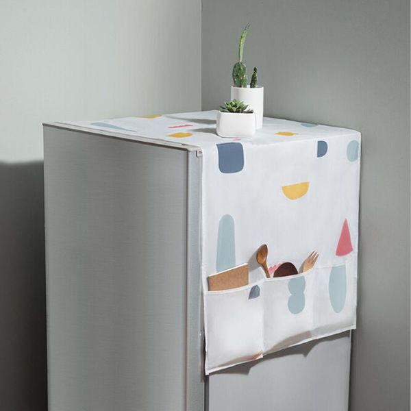 

storage bags refrigerator dust proof cover lattice muti-functional fridge pouch organizer dual purpose kitchen tool ic976670