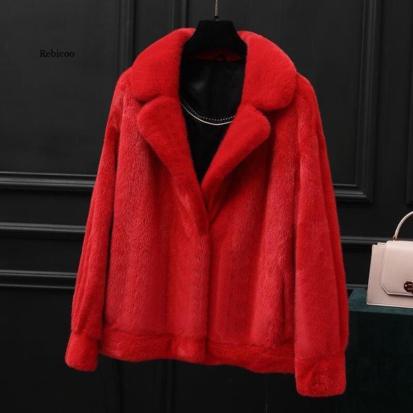 

women's fur & faux teddy coat women winter jackets ladies plush warm coats jacket fleece oversized, Black
