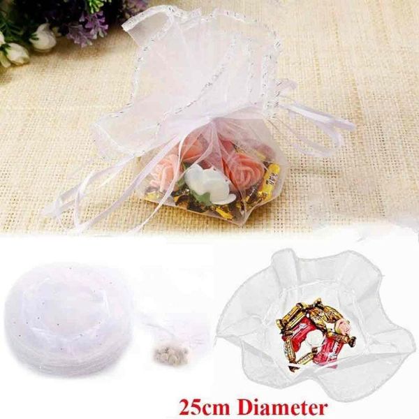 

storage bags 100*wedding pouch *diameter: approx 25cm organza jewelry wedding gift in stock