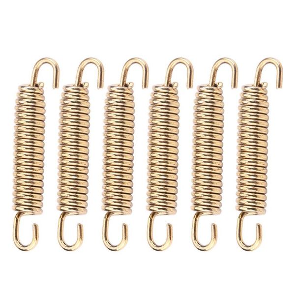 

exhaust pipe 6pcs brand stainless steel construction muffler spring hooks motorcycle accessory for scooter atv