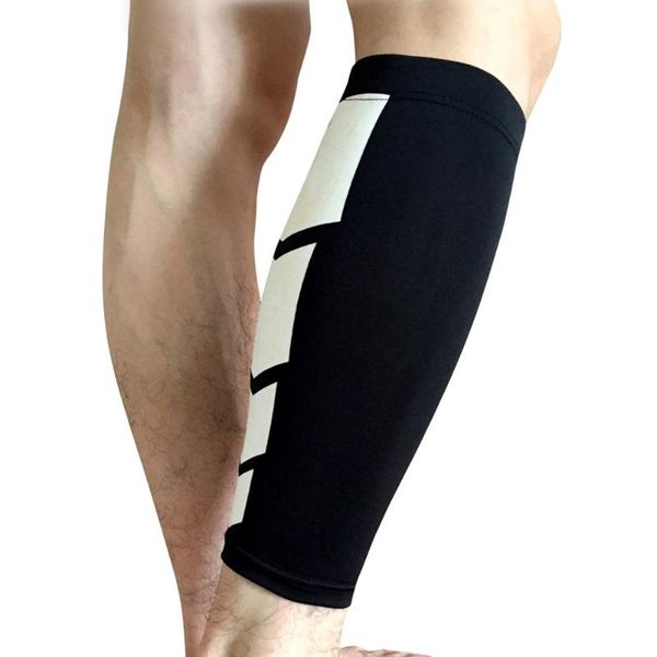 

knee protector pads leg muscle protection running sport men women compression calf sleeve cycling breathable warm elbow &, Black;gray