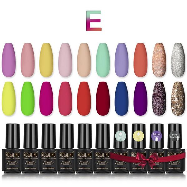 

rosalind nail glue set 24pcs amazon japanese nail-beauty uv gel soak off polish