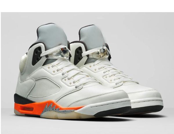 

shoes 5 shattered backboard mens basketball athletic 5s sail orange blaze-metallic silver-black sports sneakers trainers