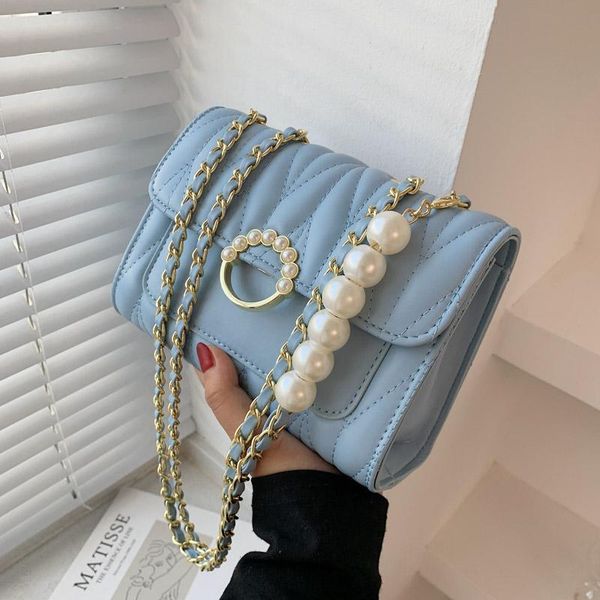 

evening bags embroidery thread pu leather crossbody for women 2021 fashion small shoulder bag female handbags and purses travel