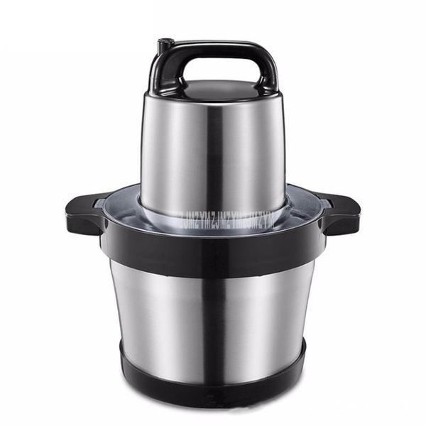 

meat grinders 6l electric grinder househol/commercial stainless steel automatic vegetable garlic mincing machine 1000w 220v jzr-g608