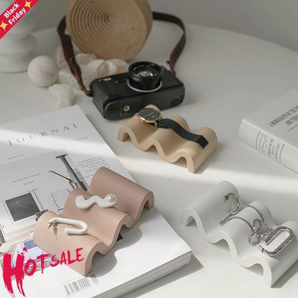 

nordic concrete soap holder morandi color cement soaps support case plate dish tray jewelry organizer home bathroom decor other