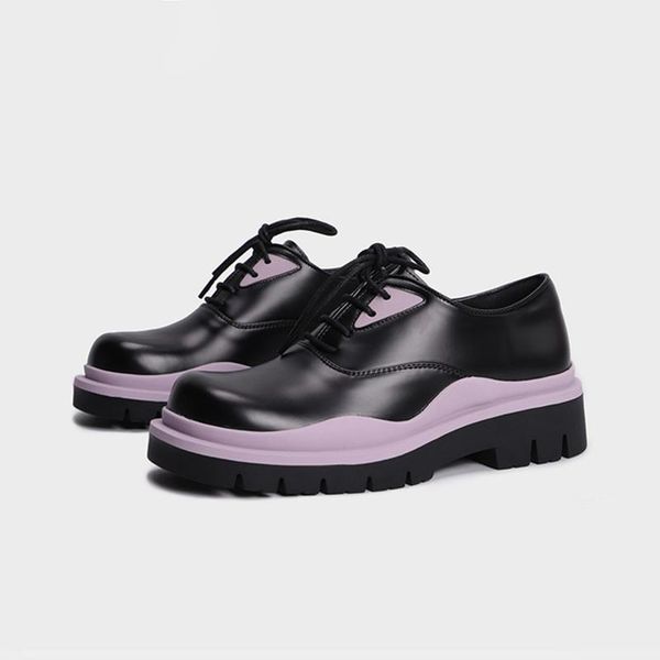 

dress shoes 2021 autumn lolita style comfortable non-slip casual small leather fashion all-match mary jane women, Black