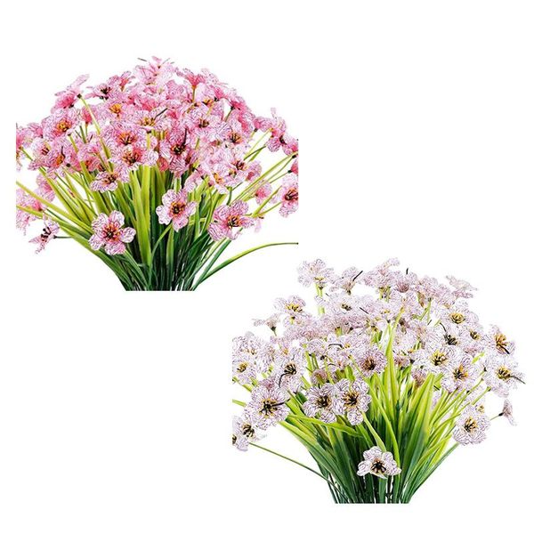 

bundles artificial flowers outdoor fake no fade faux plastic plants garden porch window box decorating decorative & wreaths