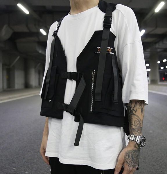 

backpack 2021 hip-hop kanye west street ins style chest rig military tactical bag functional package prechest vest