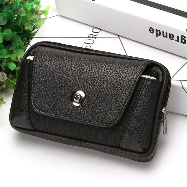 

men fanny pack mobile phone bags male wallets hasp zipper coin purse burse good quality bag waist packs casual man sale