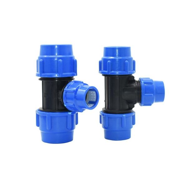 

watering equipments 20/25/32/40/50mm pvc pe tube tee connector water splitter dn15 dn20 dn25 dn32 dn40 reducing pipe t-shaped joints 1pcs