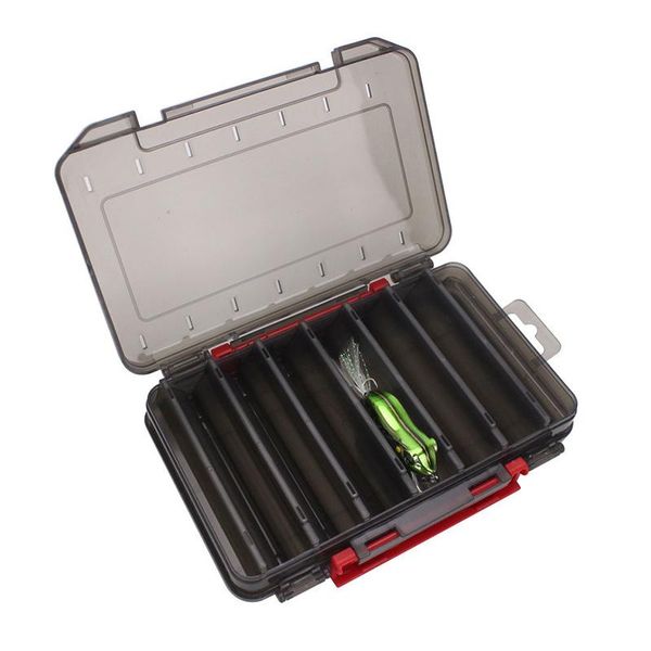 

double sided tackle box fishing lure squid jig pesca accessories bait container
